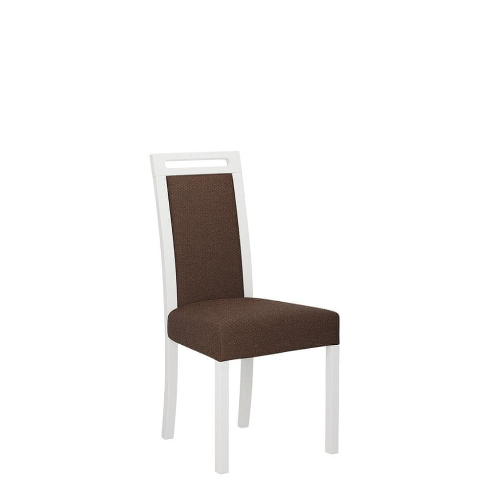 Veneti Čalúnená stolička do jedálne ENELI 5 - biela / hnedá 2